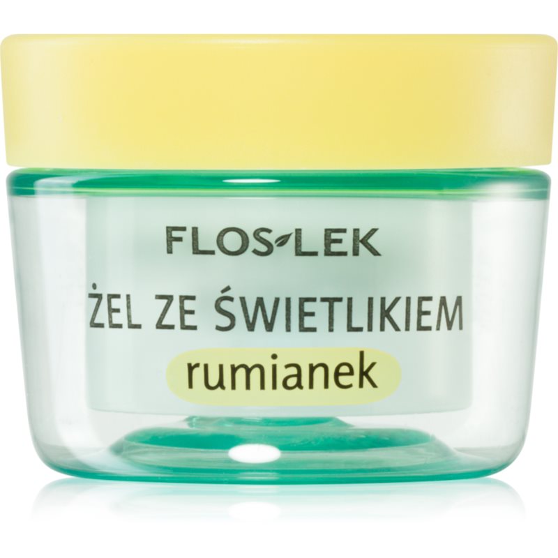 FlosLek Laboratorium Eye Care szemkörnyék ápoló gél szemvidítóval és kamillával 10 g-Eredeti