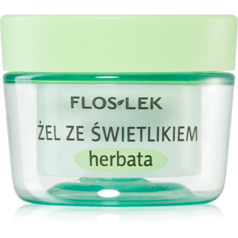 FlosLek Laboratorium Eye Care szemkörnyék ápoló gél szemvidítóval és zöld teával 10 g-Eredeti