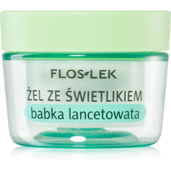 FlosLek Laboratorium Eye Care szemkörnyék ápoló gél útifűvel és orvosi szemvidítóval 10 g-Eredeti