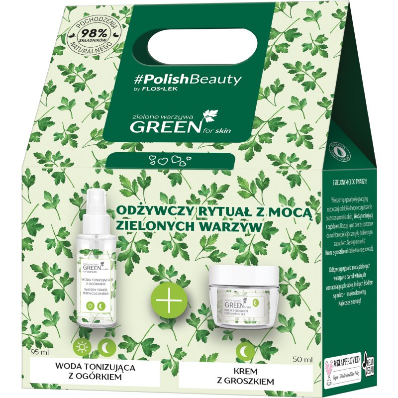 FlosLek Laboratorium GREEN for skin ajándékszett tápláló hatással-Ár