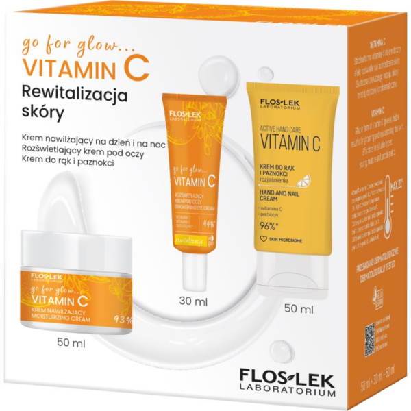 FlosLek Laboratorium Go For Glow Vitamin C ajándékszett revitalizáló hatású FlosLek Laboratorium Go For Glow Vitamin C ajándékszett revitalizáló hatású