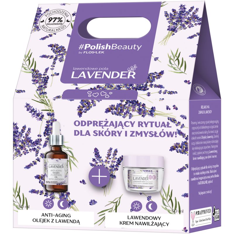 FlosLek Laboratorium Lavender ajándékszett levendulával