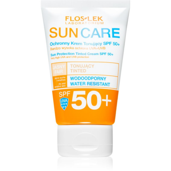 FlosLek Laboratorium Sun Care Derma tonizáló krém száraz és érzékeny bőrre SPF 50+ 50 ml-Ár