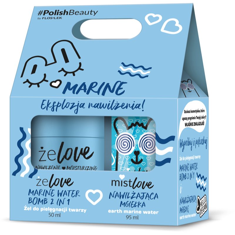 FlosLek Laboratorium ŻELOVE Marine ajándékszett az arcra