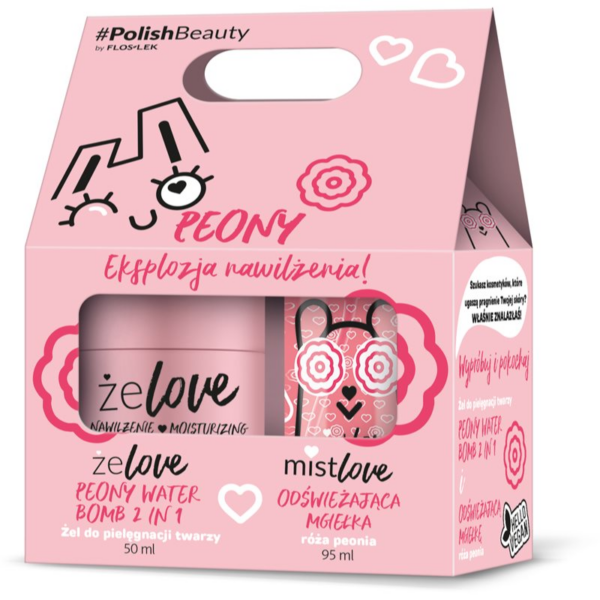 FlosLek Laboratorium ŻELOVE Peony ajándékszett lágyító bazsarózsával