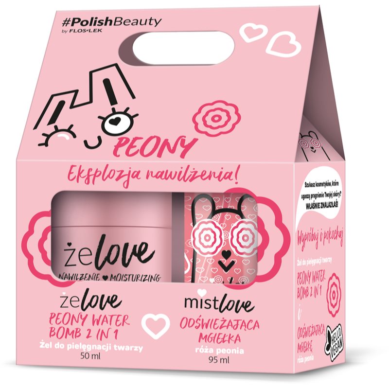 FlosLek Laboratorium ŻELOVE Peony ajándékszett lágyító bazsarózsával