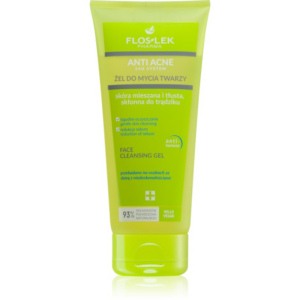 FlosLek Pharma Anti Acne tisztító gél az aknéra hajlamos zsíros bőrre 200 ml-Eredeti