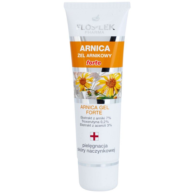 FlosLek Pharma Arnica Forte nyugtató gél a pirosodásra hajlamos arcra 50 ml-Eredeti