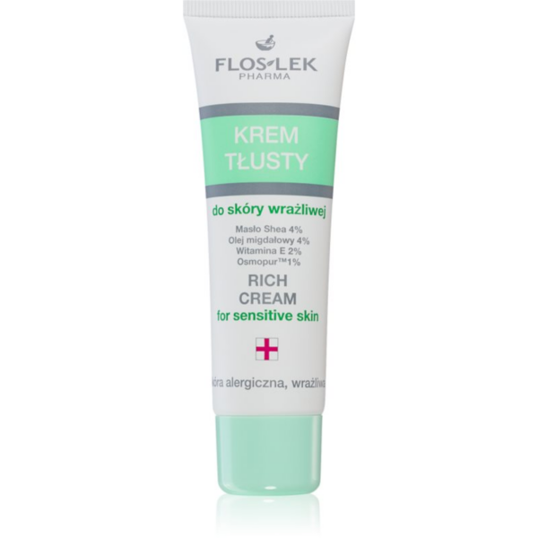 FlosLek Pharma Hypoallergic Line mélytápláló éjszakai krém érzékeny és irritált bőrre 50 ml-Eredeti
