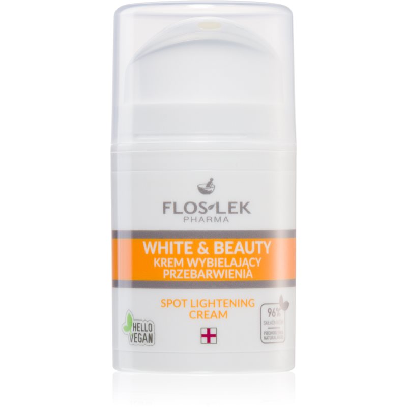 FlosLek Pharma White & Beauty fehérítő krém a helyi ápolásért 50 ml-Eredeti