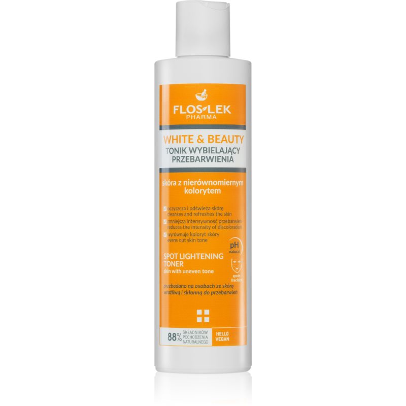 FlosLek Pharma White & Beauty tonik fehérítő hatással 225 ml-Eredeti