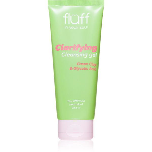 Fluff Clarifying tisztító gél az arcbőrre agyaggal 100 ml