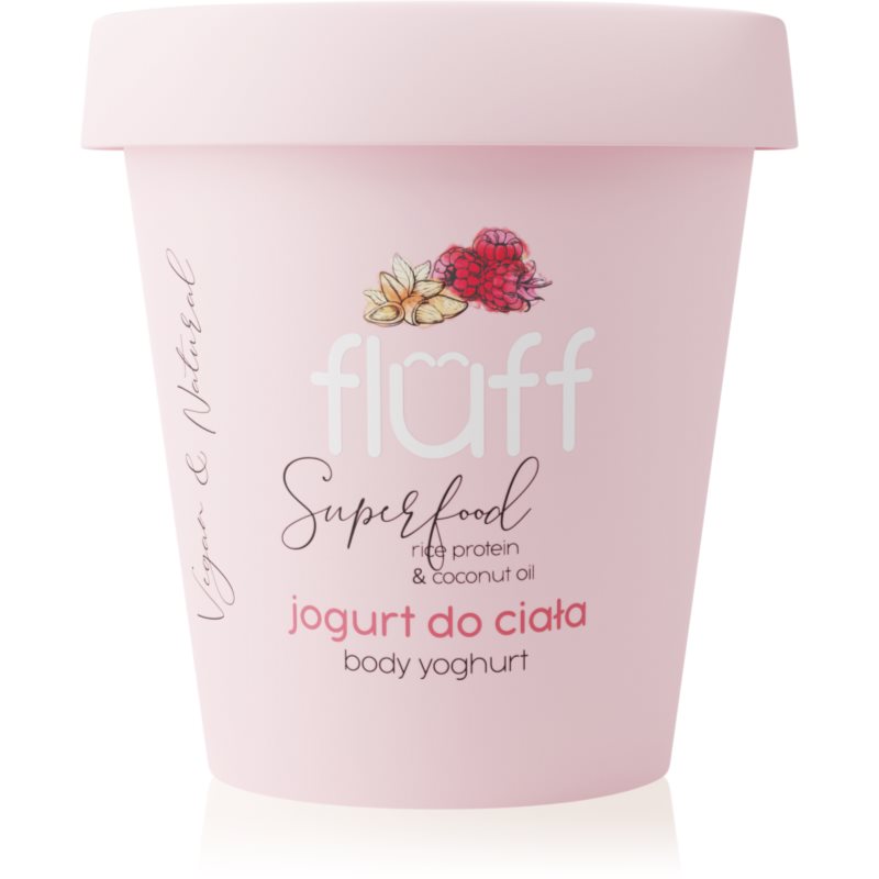 Fluff Raspberries & Almonds test jogurt Rice Protein & Coconut Oil 180 ml-Ár