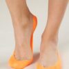 Fluo narancs bambusz balerina zokni