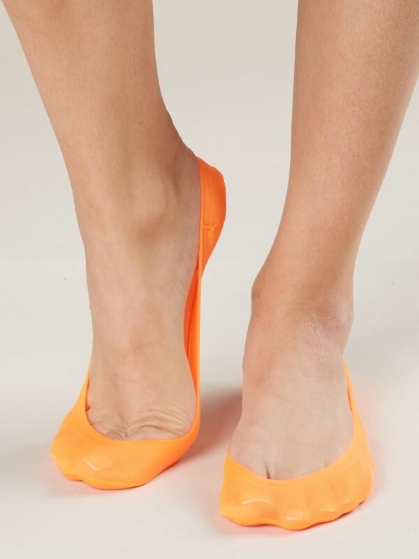 Fluo narancs bambusz balerina zokni