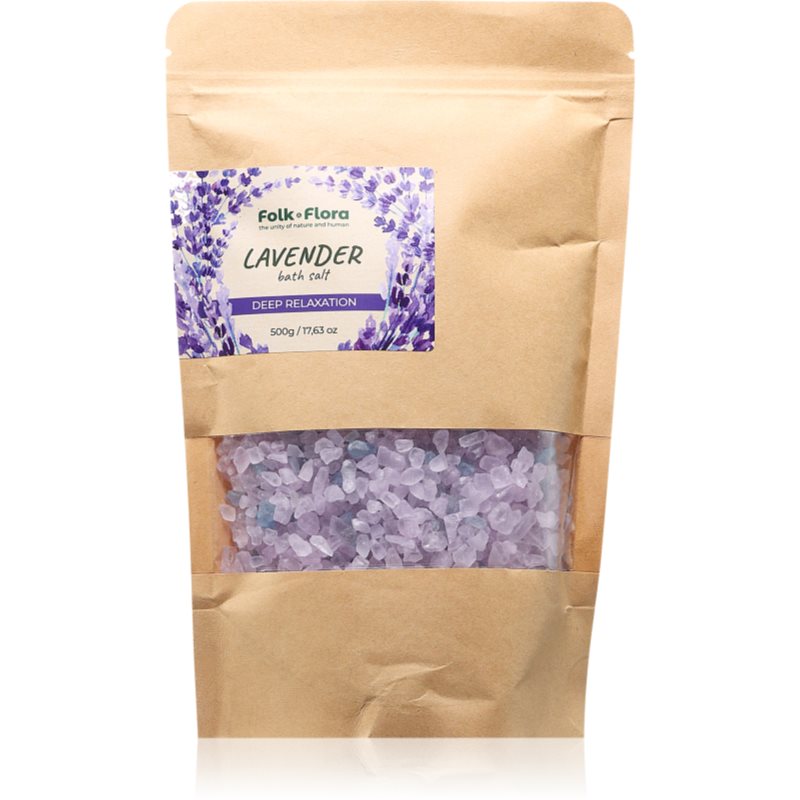 Folk & Flora Lavender relaxációs fürdősó 500 g