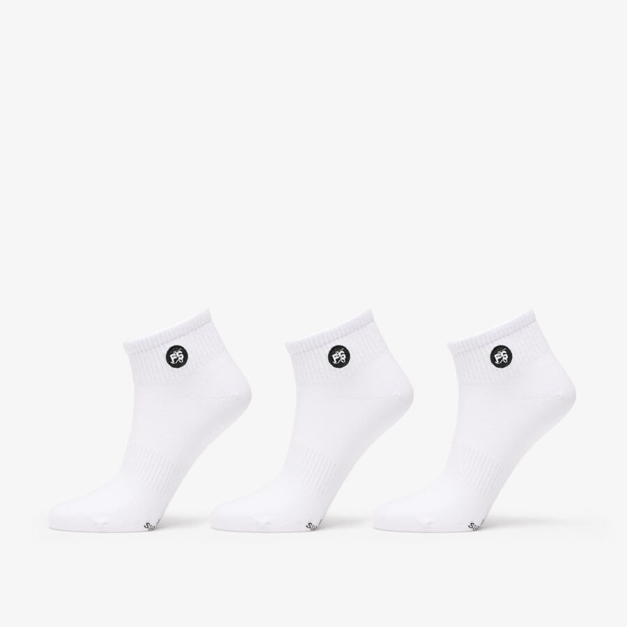 Footshop Ankle Socks 3-Pack White 36-38-alacsony-ár