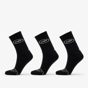 Footshop Basic Crew Socks 3-Pack Black 36-38-alacsony-ár