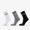 Footshop Basic Crew Socks 3-Pack Black/ White/ Grey 36-38-alacsony-ár