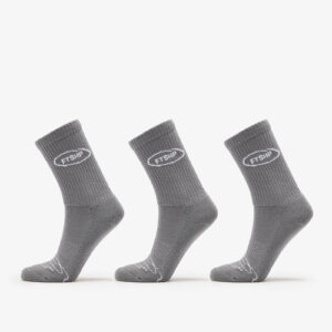 Footshop Basic Crew Socks 3-Pack Grey 36-38-alacsony-ár