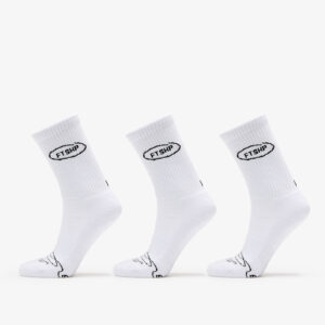 Footshop Basic Crew Socks 3-Pack White 39-42-alacsony-ár