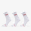 Footshop Basic Crew Socks 3-Pack White (Red Logo) 36-38-alacsony-ár