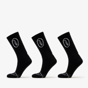 Footshop High Crew Socks 3-Pack Black 36-38-alacsony-ár