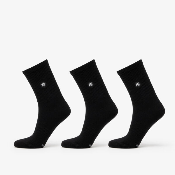 Footshop Short Socks 3-Pack Black 36-38-alacsony-ár