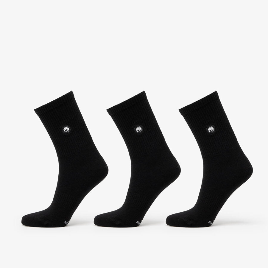 Footshop Short Socks 3-Pack Black 36-38-alacsony-ár