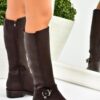 Fox Shoes Women's Brown Short Heeled Daily Boots