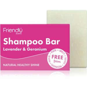 Friendly Soap Natural Shampoo Bar Lavender & Geranium természetes szappan hajra 95 g-ár