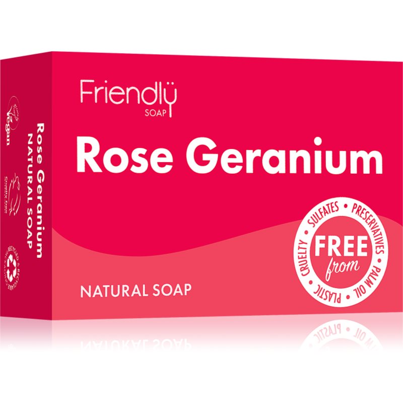 Friendly Soap Natural Soap Rose Geranium természetes szappan 95 g-Ár