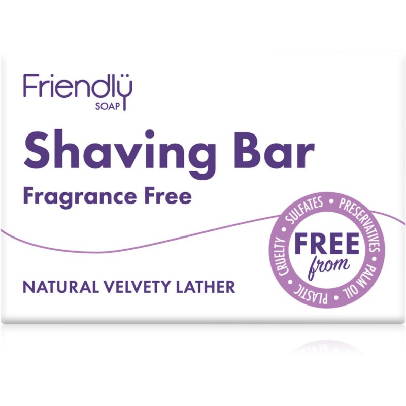 Friendly Soap Shaving Bar Fragrance Free természetes szappan borotválkozáshoz parfümmentes 95 g-Ár