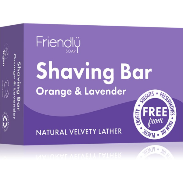 Friendly Soap Shaving Bar Orange & Lavender természetes szappan borotválkozáshoz 95 g-Ár