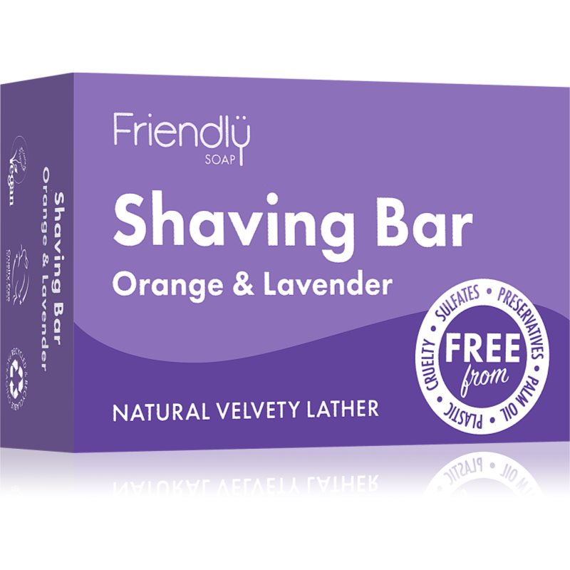 Friendly Soap Shaving Bar Orange & Lavender természetes szappan borotválkozáshoz 95 g-Ár