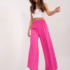 Fuchsia airy wide-leg trousers
