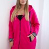 Fuchsia hoodie with zipper