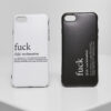 Fuck I Phone Case Set 6/7/8 Black/White