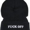 Fuck Off Beanie Black/White