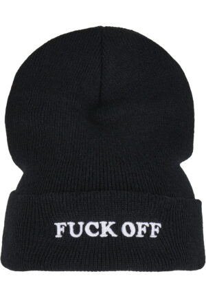 Fuck Off Beanie Black/White