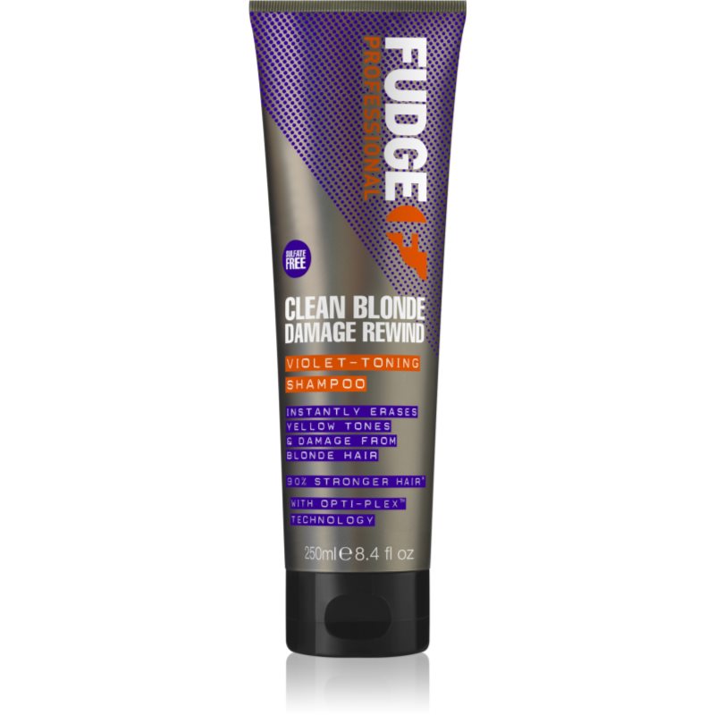 Fudge Clean Blonde Damage Rewind lila tonizáló sampon a szőke és melírozott hajra 250 ml-Eredeti