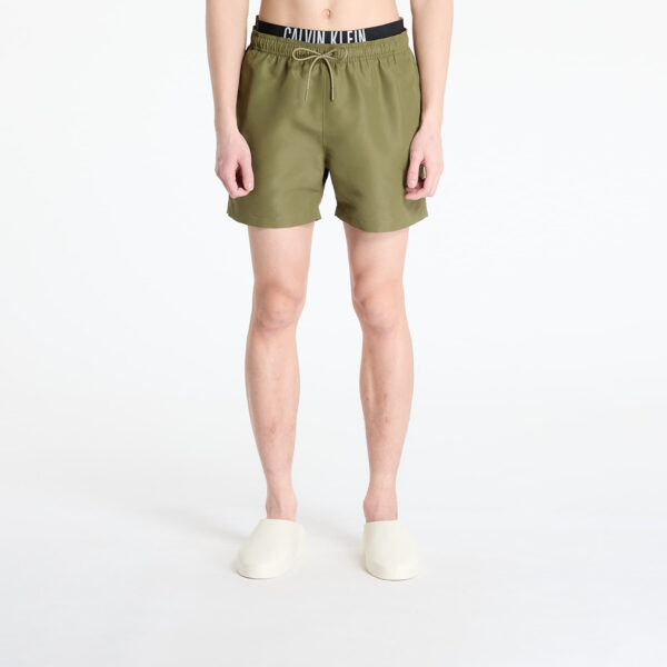 Fürdőruhák Calvin Klein Jeans Medium Double Wb Boardshorts Green S-alacsony-ár
