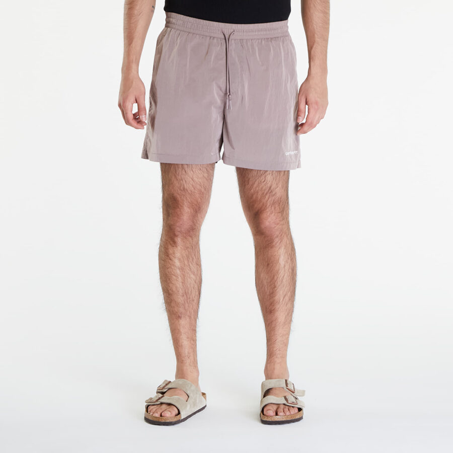 Fürdőruhák Carhartt WIP Tobes Swim Trunks Glassy Pink/ White XS-alacsony-ár