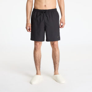 Fürdőruhák FRED PERRY Classic Swimshort Black/ Green L-alacsony-ár