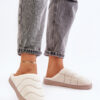 Futrzane Warm women's slippers beige Vamirae