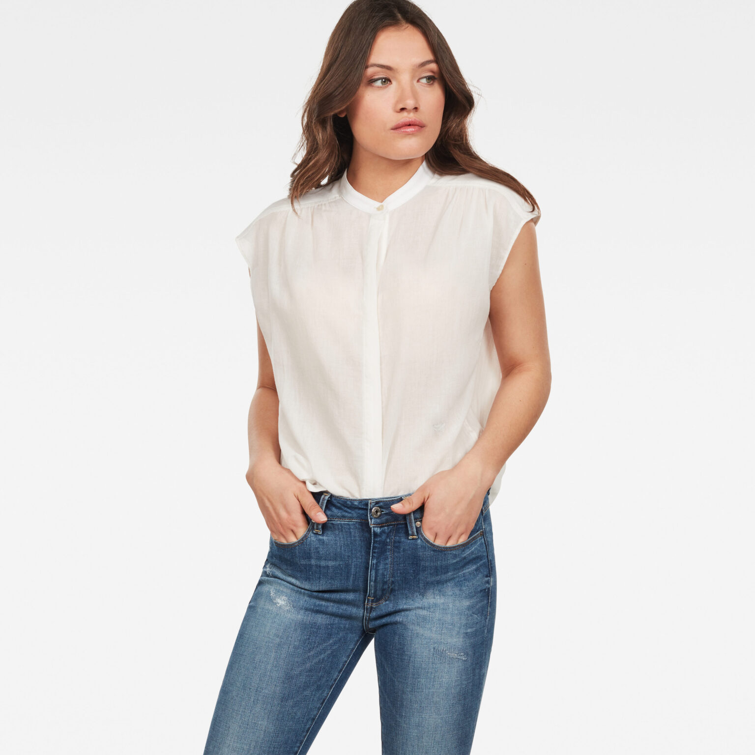 G-STAR Blouse - Parge shirt wmn ss white