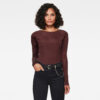 G-STAR Body - Melam boat slim body ls burgundy