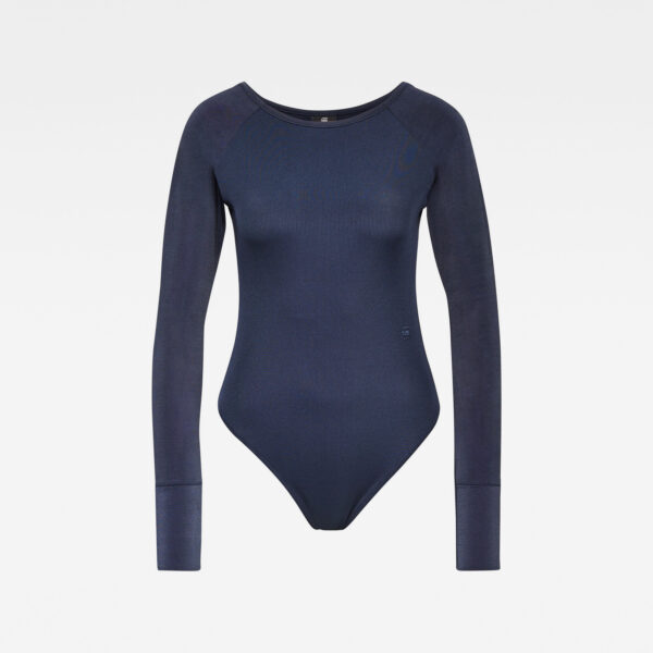 G-STAR Bodysuit - Melam boat slim body ls blue