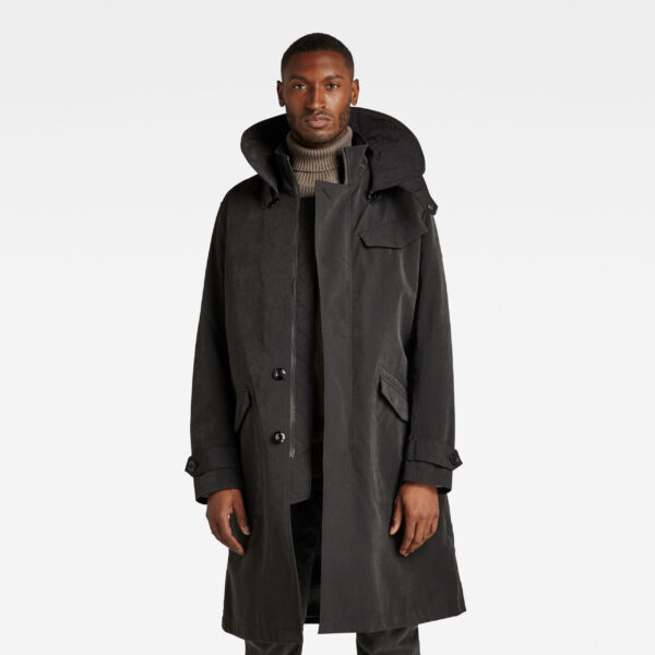 G-STAR Coat - Belted Trench Black G-STAR Coat - Belted Trench Black