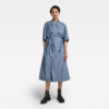 G-STAR Dress - High trench dress ss blue